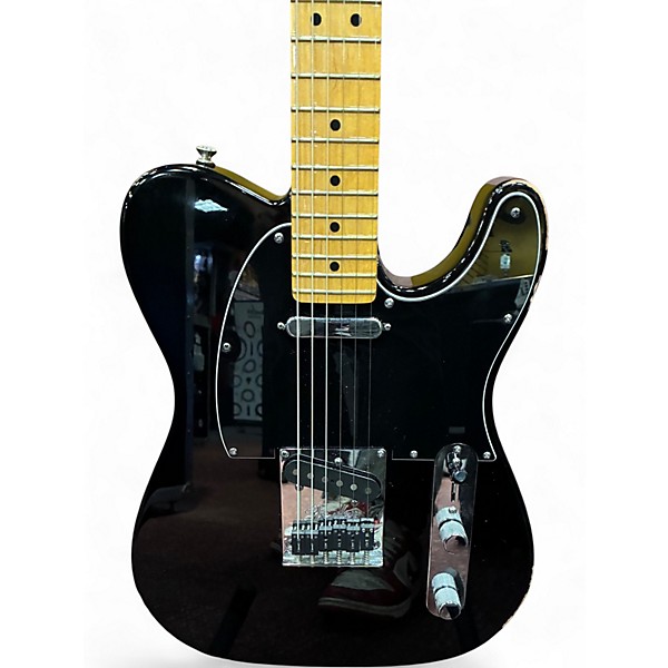 Used 2010 Fender American Standard Telecaster Black Solid Body Electric Guitar