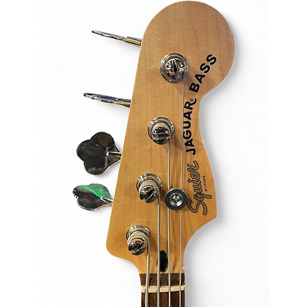 Used Squier JAGUAR BASS GREY Electric Bass Guitar
