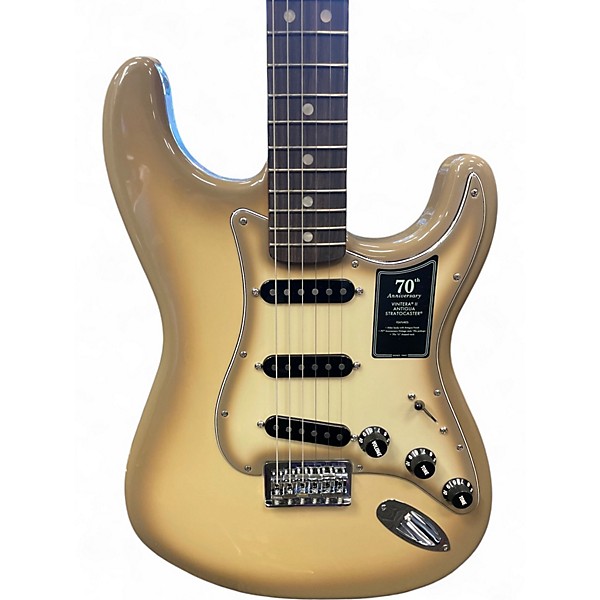 Used Fender 70th Anniversary Vintera II Antigua Stratocaster Antigua Solid Body Electric Guitar