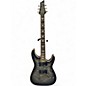 Used 2012 Schecter Guitar Research Omen Extreme 6 TRANS QUILTED BLACK Solid Body Electric Guitar thumbnail