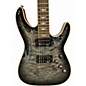 Used 2012 Schecter Guitar Research Omen Extreme 6 TRANS QUILTED BLACK Solid Body Electric Guitar
