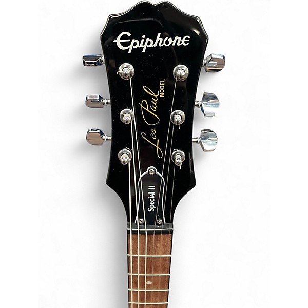 Used Epiphone Special II Black Solid Body Electric Guitar