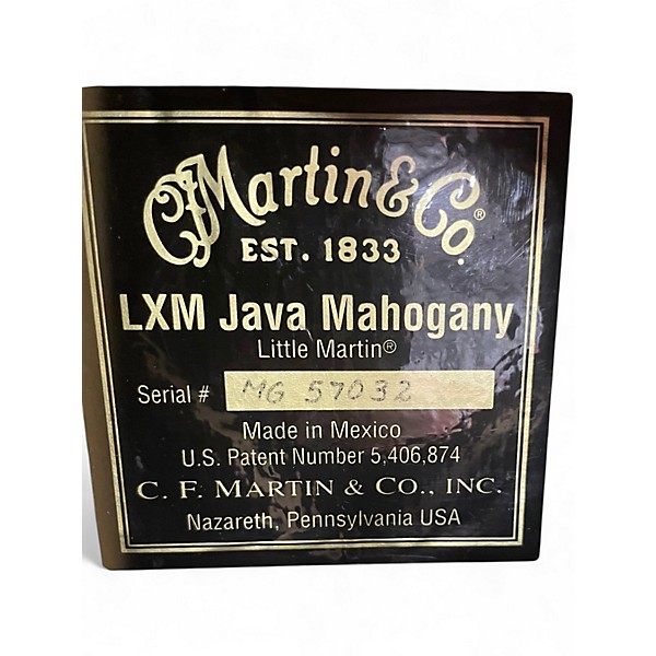 Used Martin LXM Java mahogany Natural Acoustic Electric Guitar