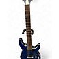 Used Schecter Guitar Research C1 Platinum Electron Blue Metallic Solid Body Electric Guitar