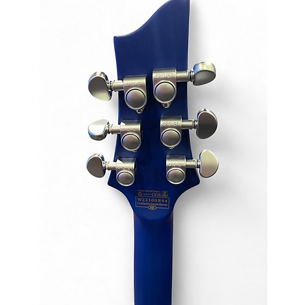 Used Schecter Guitar Research C1 Platinum Electron Blue Metallic Solid Body Electric Guitar