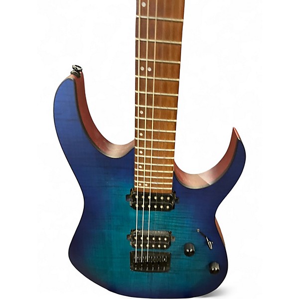 Used Ibanez RG6003FM Sapphire Blue Trans Solid Body Electric Guitar