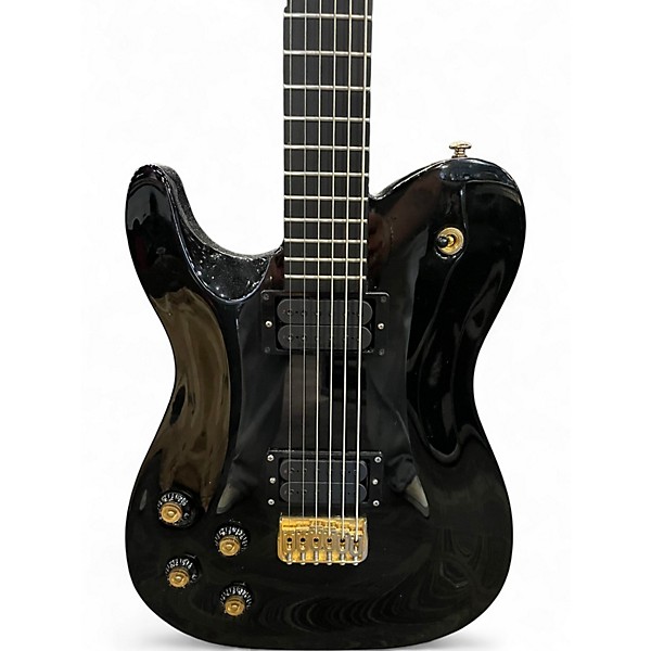 Used Jericho Guitars Fusion 6 Baritone Ignition Black Solid Body Electric Guitar