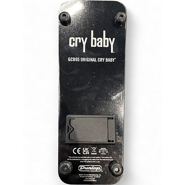 Used Dunlop GCB95 Original Crybaby Wah Effect Pedal