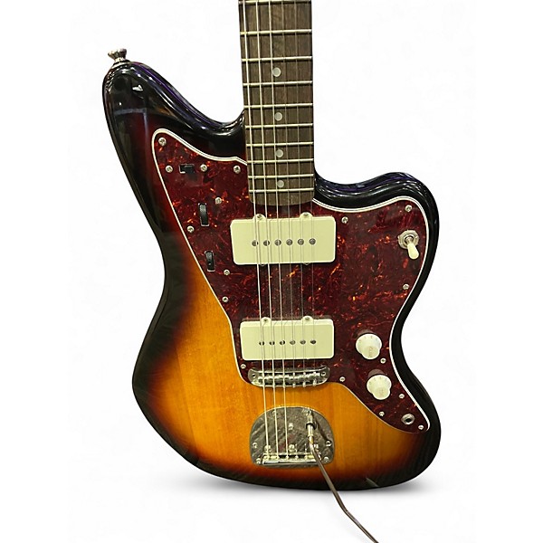 Used Squier classic vibe 1960s Jazzmaster 3 Tone Sunburst Solid Body Electric Guitar