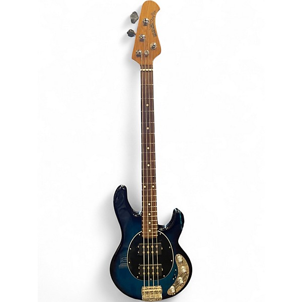 Used Ernie Ball Music Man StingRay Special HH BLUE BURST Electric Bass Guitar