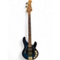 Used Ernie Ball Music Man StingRay Special HH BLUE BURST Electric Bass Guitar