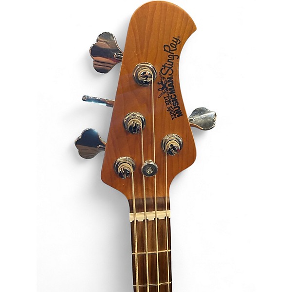 Used Ernie Ball Music Man StingRay Special HH BLUE BURST Electric Bass Guitar