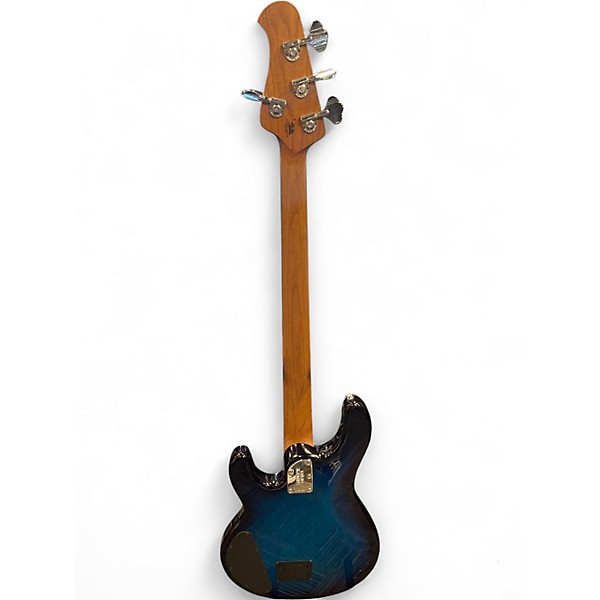 Used Ernie Ball Music Man StingRay Special HH BLUE BURST Electric Bass Guitar