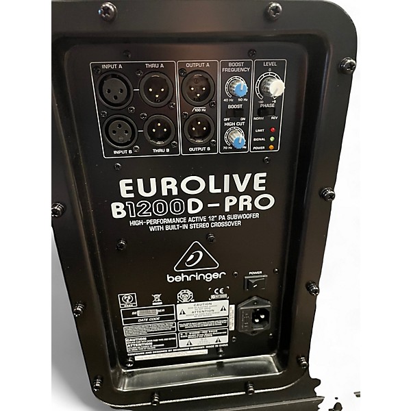 Used Behringer Eurolive B1200D Pro Powered Subwoofer