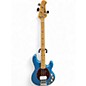 Used 2010s Ernie Ball Music Man Stingray Classic Deluxe 4 String lake tahoe blue Electric Bass Guitar thumbnail