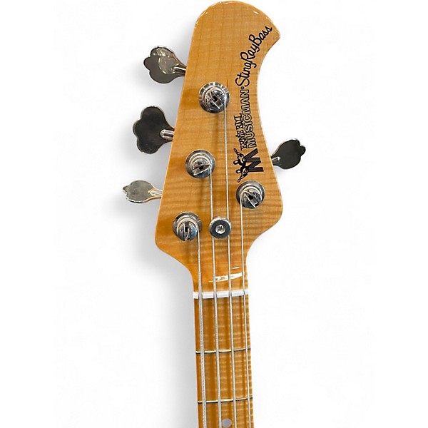 Used 2010s Ernie Ball Music Man Stingray Classic Deluxe 4 String lake tahoe blue Electric Bass Guitar