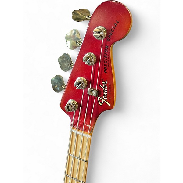 Vintage 1980 Fender Precision Bass Special Active Candy Apple Red Electric Bass Guitar
