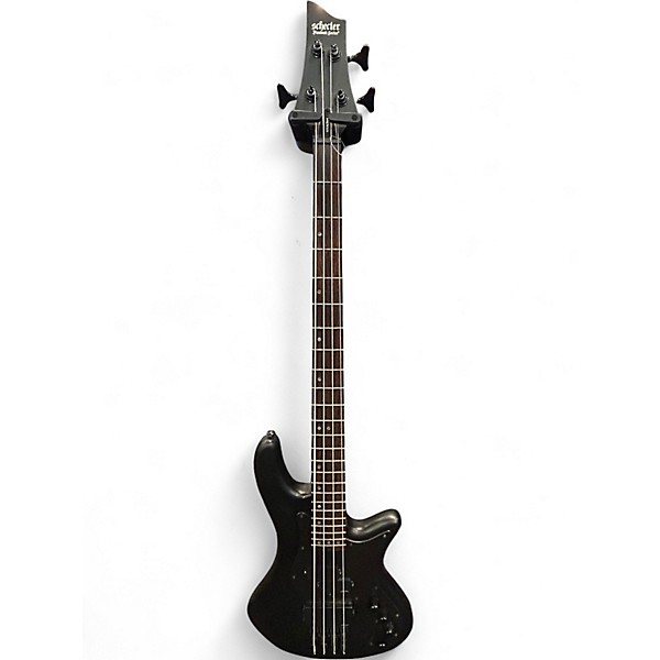 Used Schecter Guitar Research Stealth 4 Satin Black Electric Bass Guitar