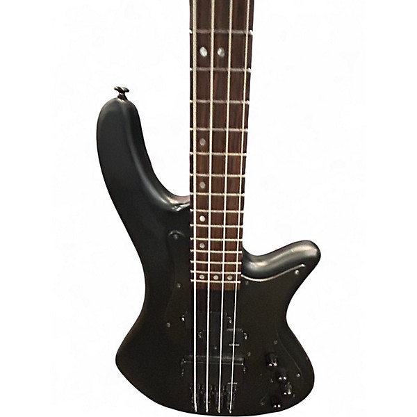 Used Schecter Guitar Research Stealth 4 Satin Black Electric Bass Guitar