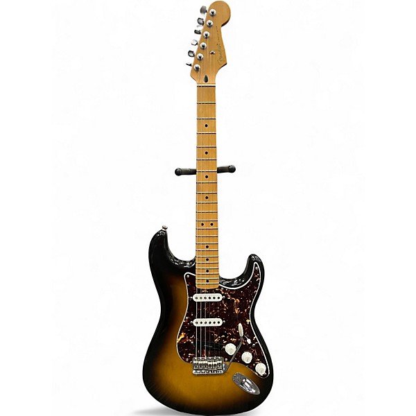 Used 2007 Fender Artist Series Jimmie Vaughan Tex-Mex Stratocaster 2 Color Sunburst Solid Body Electric Guitar