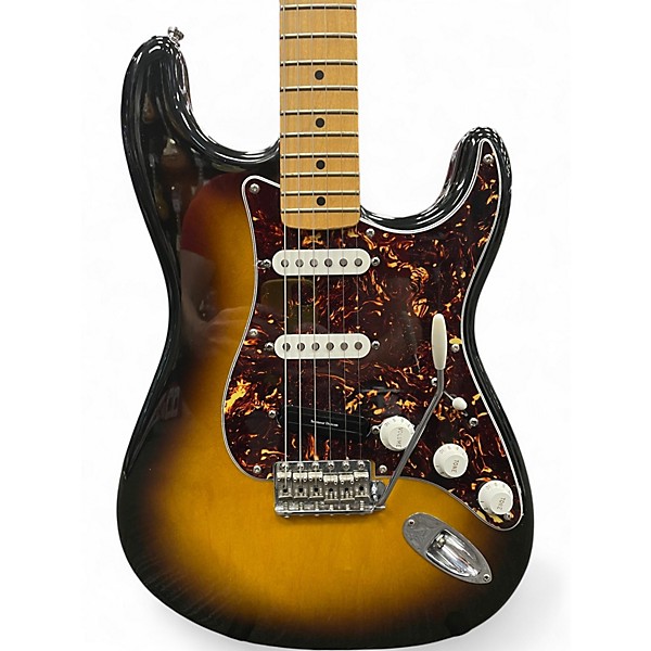 Used 2007 Fender Artist Series Jimmie Vaughan Tex-Mex Stratocaster 2 Color Sunburst Solid Body Electric Guitar