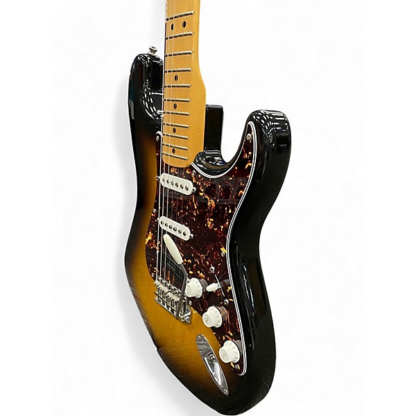 Used 2007 Fender Artist Series Jimmie Vaughan Tex-Mex Stratocaster 2 Color Sunburst Solid Body Electric Guitar
