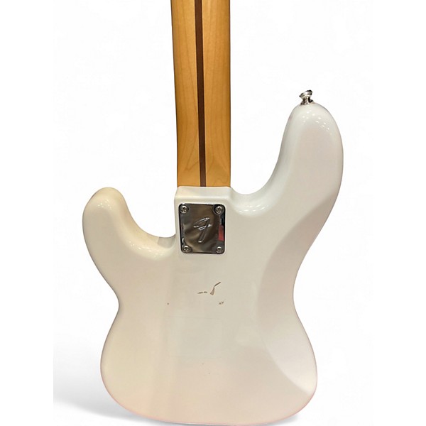 Used Fender Player Precision Bass Arctic White Electric Bass Guitar