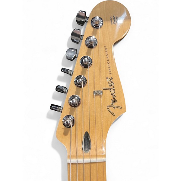 Used 2023 Fender MIM PLAYER STRATOCASTER W/ GOLD LACE SENSORS 3 Tone Sunburst Solid Body Electric Guitar