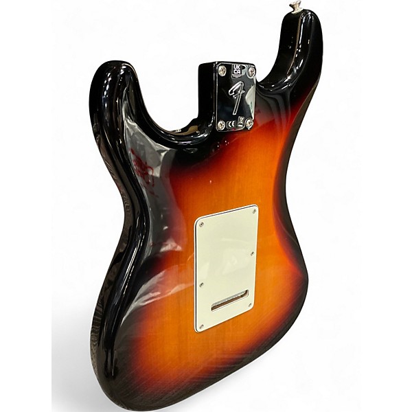 Used 2023 Fender MIM PLAYER STRATOCASTER W/ GOLD LACE SENSORS 3 Tone Sunburst Solid Body Electric Guitar