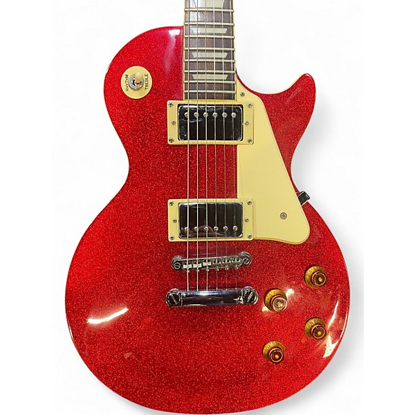 Used Epiphone Les Paul Standard Red Sparkle Solid Body Electric Guitar