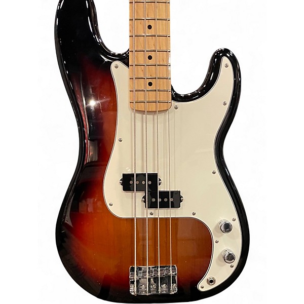 Used Fender Player Precision Bass Sunburst Electric Bass Guitar