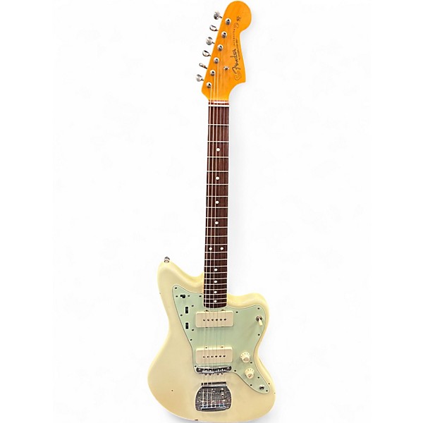 Used Fender American Vintage Reissue AVRI Jazzmaster Olympic White Solid Body Electric Guitar