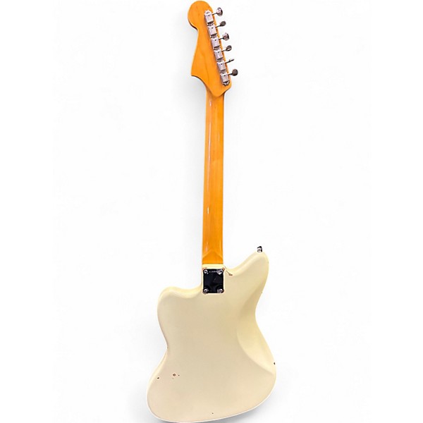 Used Fender American Vintage Reissue AVRI Jazzmaster Olympic White Solid Body Electric Guitar
