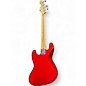 Used Squier Affinity Jazz Bass Chrome Red Electric Bass Guitar