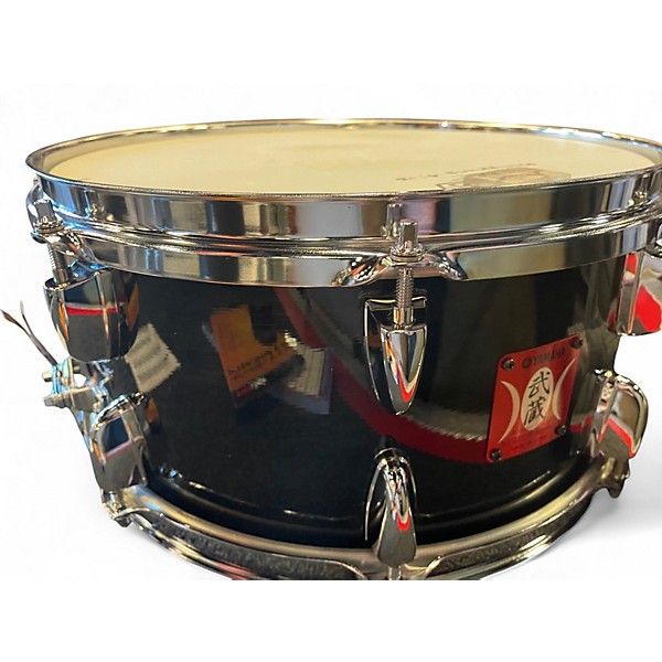 Used Yamaha 7X13 Oak Musashi Snare Trans Black Drum