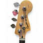 Used Squier Standard Jazz Bass Tan Electric Bass Guitar