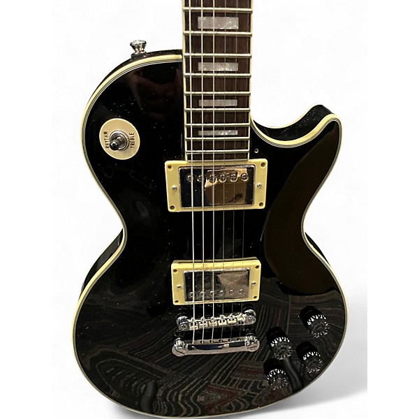 Used Epiphone Les Paul Custom black Solid Body Electric Guitar