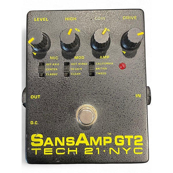 Used Tech 21 Sansamp GT2 Tube Amp Emulator Effect Pedal