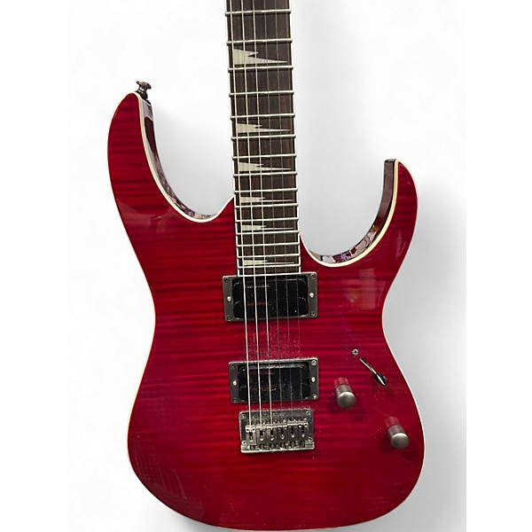 Used Ibanez RG3EXFM1 Trans Red Solid Body Electric Guitar