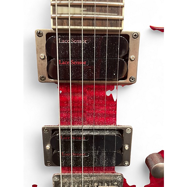 Used Ibanez RG3EXFM1 Trans Red Solid Body Electric Guitar