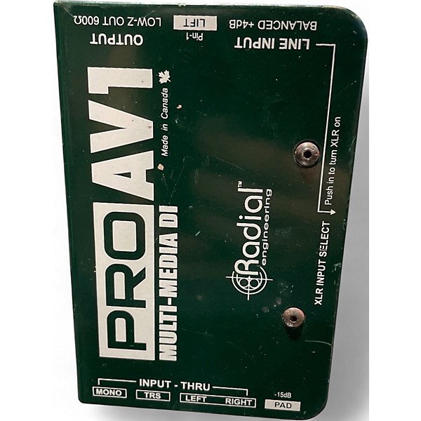 Used Radial Engineering Pro AV1 Direct Box
