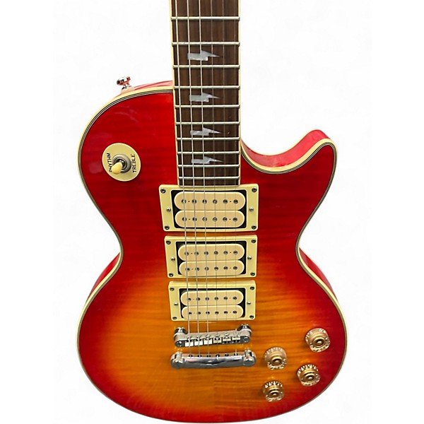 Used Epiphone Ace Frehley Signature Les Paul Sunburst Solid Body Electric Guitar