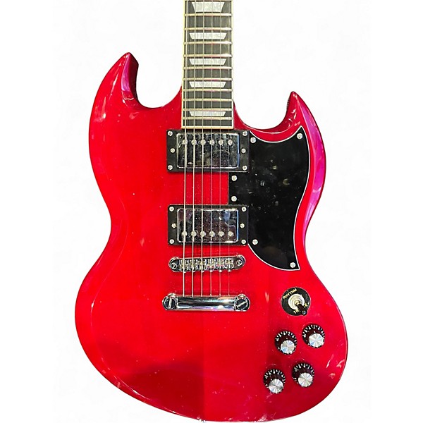 Used Harley Benton SG Cherry Solid Body Electric Guitar