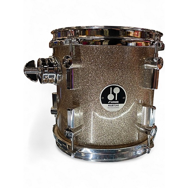 Used SONOR 4 Piece AQ2 Martini  Gold Galaxy Sparkle Drum Kit