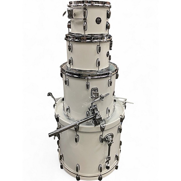 Used Gretsch Drums 4 Piece Renown Piano white Drum Kit