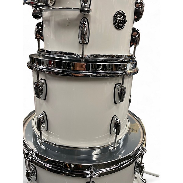 Used Gretsch Drums 4 Piece Renown Piano white Drum Kit