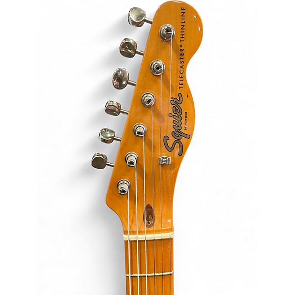 Used Squier Classic Vibe Telecaster Thinline Natural Hollow Body Electric Guitar