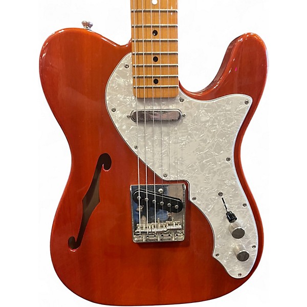 Used Squier Classic Vibe Telecaster Thinline Natural Hollow Body Electric Guitar
