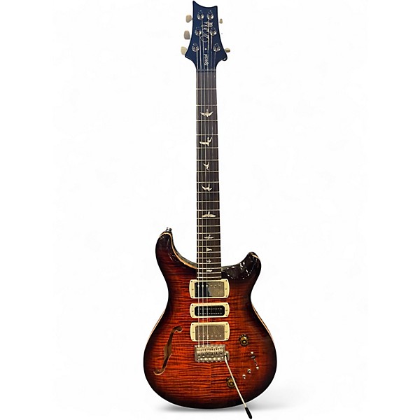Used PRS SE Special Orange Tiger Smokeburst Hollow Body Electric Guitar