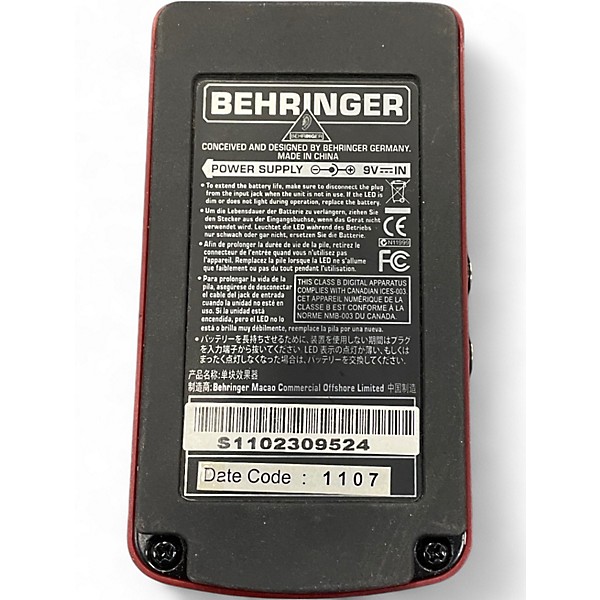 Used Behringer BSY600 Bass Synthesizer Bass Effect Pedal